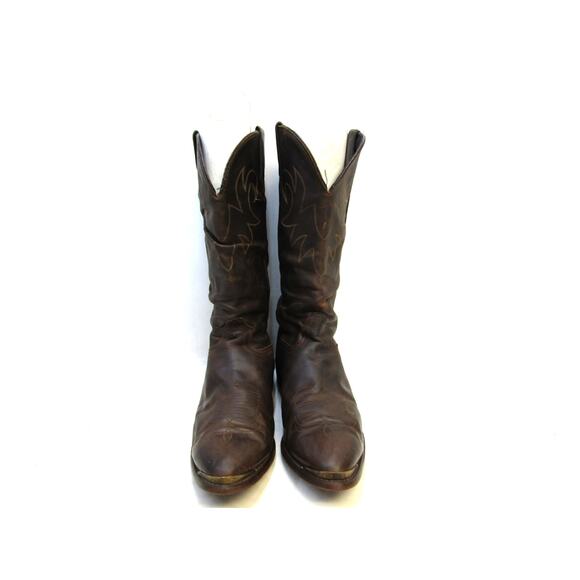 DURANGO Mens Size 10.5 EE Brown Leather Slouch Cowboy Western Boots
